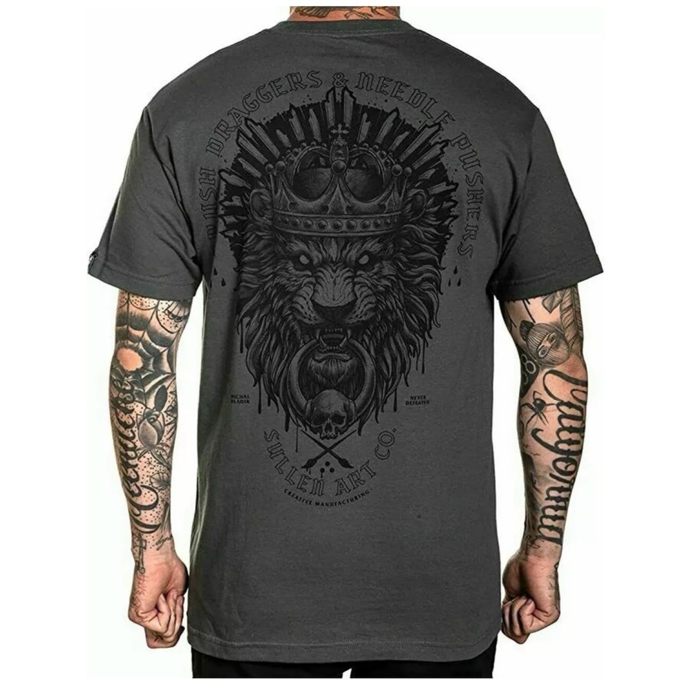 Sullen Men's T-shirt GATE KEEPER Tattoos Urban Design Skull Premium Quality